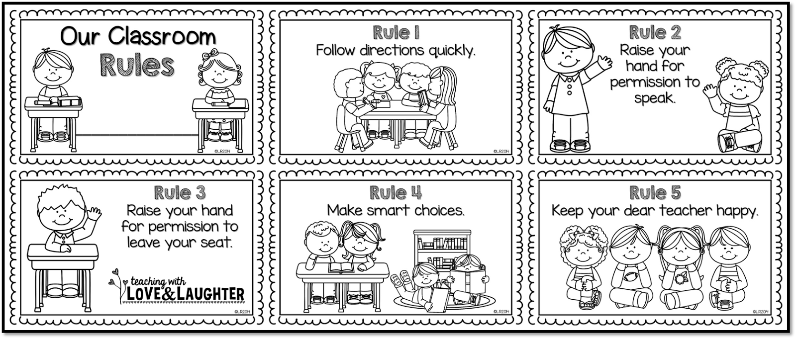 back-to-school-worksheet-classroom-rules-the-mailbox-kindergarten
